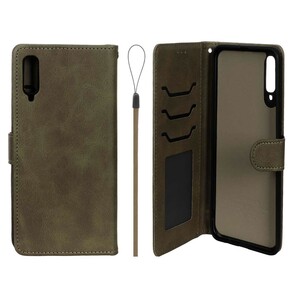 کیف موبایل مگنتی درجه یک داخل خز MNC Plus مدل Samsung Galaxy A70 / A70s - سبز زیتونی