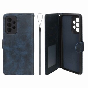 کیف موبایل مگنتی درجه یک داخل خز MNC Plus مدل Samsung Galaxy A53 - سرمه ای