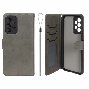 کیف موبایل مگنتی درجه یک داخل خز MNC Plus مدل Samsung Galaxy A53 - خاکستری