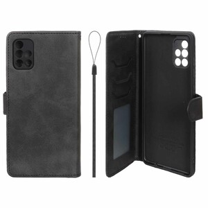 کیف موبایل مگنتی درجه یک داخل خز MNC Plus مدل Samsung Galaxy A71 - مشکی