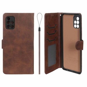 کیف موبایل مگنتی درجه یک داخل خز MNC Plus مدل Samsung Galaxy A71 - قهوه ای