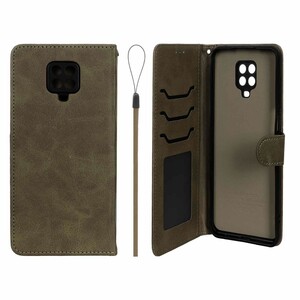 کیف موبایل مگنتی درجه یک داخل خز MNC Plus مدل Xiaomi Redmi Note 9S / Redmi Note 9 Pro / Redmi Note 9 Pro Max - سبز زیتونی