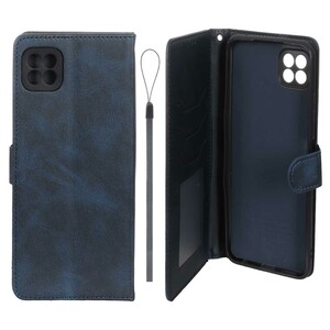 کیف موبایل مگنتی درجه یک داخل خز MNC Plus مدل Samsung Galaxy A22 5G - سرمه ای