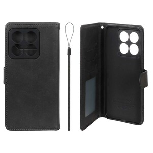 کیف موبایل مگنتی درجه یک داخل خز MNC Plus مدل Xiaomi Mi 14T - مشکی