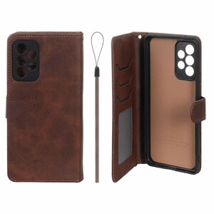 کیف موبایل مگنتی درجه یک داخل خز MNC Plus مدل Samsung Galaxy A52 / A52s - قهوه ای