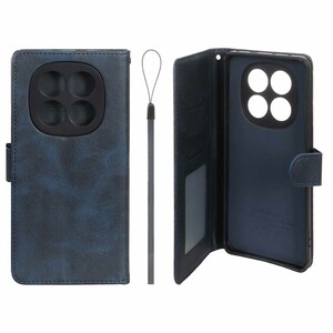 کیف موبایل مگنتی درجه یک داخل خز MNC Plus مدل Xiaomi Redmi Note 14 Pro 5G / Redmi Note 14 Pro Plus 5G / Poco X7 5G - سرمه ای