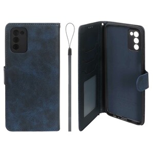 کیف موبایل مگنتی درجه یک داخل خز MNC Plus مدل Samsung Galaxy A03s / A02s - سرمه ای