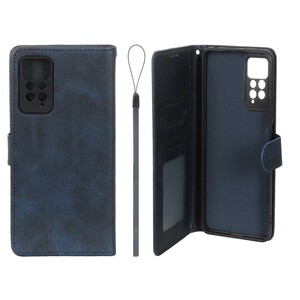 کیف موبایل مگنتی درجه یک داخل خز MNC Plus مدل Xiaomi Redmi Note 12 Pro 4G / Redmi Note 11 Pro - سرمه ای