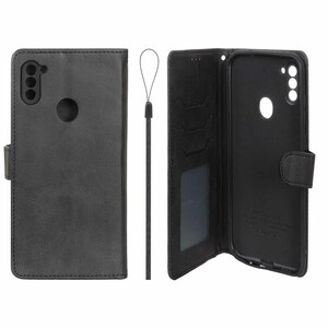 کیف موبایل مگنتی درجه یک داخل خز MNC Plus مدل Samsung Galaxy A11 / M11 - مشکی