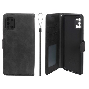 کیف موبایل مگنتی درجه یک داخل خز MNC Plus مدل Samsung Galaxy A31 - مشکی