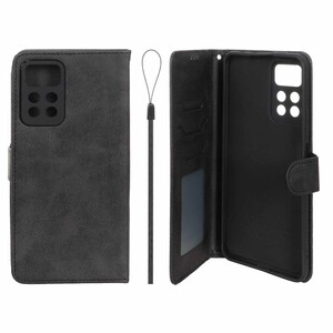 کیف موبایل مگنتی درجه یک داخل خز MNC Plus مدل Xiaomi Redmi Note 11 Pro Plus - مشکی