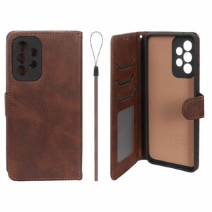 کیف موبایل مگنتی درجه یک داخل خز MNC Plus مدل Samsung Galaxy A33 - قهوه ای