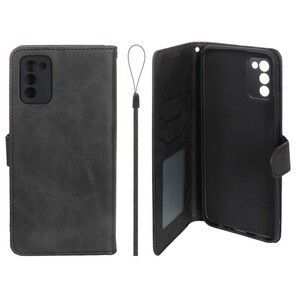 کیف موبایل مگنتی درجه یک داخل خز MNC Plus مدل Samsung Galaxy A03s / A02s - مشکی