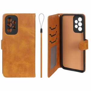 کیف موبایل مگنتی درجه یک داخل خز MNC Plus مدل Samsung Galaxy A33 - عسلی