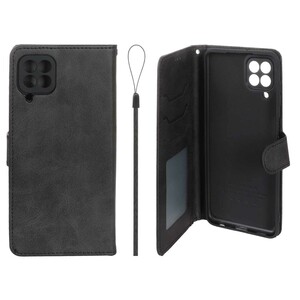 کیف موبایل مگنتی درجه یک داخل خز MNC Plus مدل Samsung Galaxy A22 4G / M32 4G / F22 - مشکی