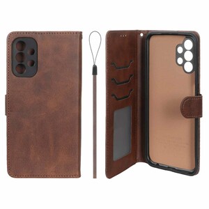 کیف موبایل مگنتی درجه یک داخل خز MNC Plus مدل Samsung Galaxy A13 4G - قهوه ای