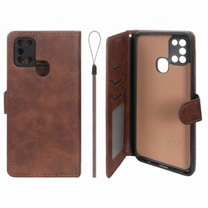 کیف موبایل مگنتی درجه یک داخل خز MNC Plus مدل Samsung Galaxy A21s - قهوه ای