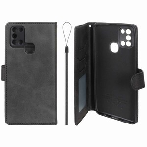 کیف موبایل مگنتی درجه یک داخل خز MNC Plus مدل Samsung Galaxy A21s - مشکی