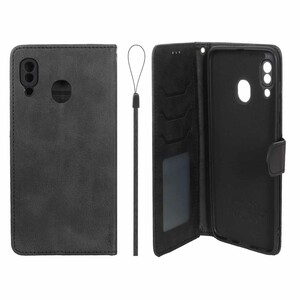 کیف موبایل مگنتی درجه یک داخل خز MNC Plus مدل Samsung Galaxy A30 / A20 - مشکی