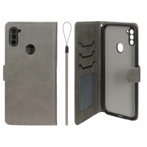 کیف موبایل مگنتی درجه یک داخل خز MNC Plus مدل Samsung Galaxy A11 / M11 - خاکستری