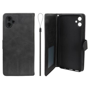 کیف موبایل مگنتی درجه یک داخل خز MNC Plus مدل Samsung Galaxy A05 - مشکی