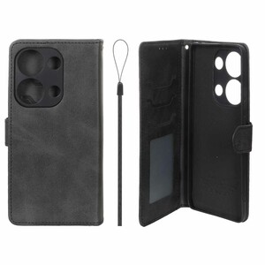 کیف موبایل مگنتی درجه یک داخل خز MNC Plus مدل Xiaomi Redmi Note 14S / Note 13 Pro 4G / Poco M6 Pro 4G - مشکی