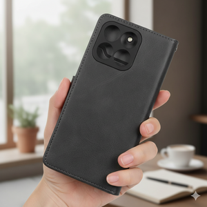 کیف موبایل مگنتی درجه یک داخل خز MNC Plus مدل Xiaomi Redmi Note 12S - سبز زیتونی