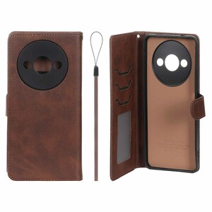 کیف موبایل مگنتی درجه یک داخل خز MNC Plus مدل Xiaomi Redmi A3 / A3x / Poco C61 - قهوه ای