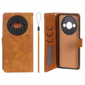 کیف موبایل مگنتی درجه یک داخل خز MNC Plus مدل Xiaomi Redmi A3 / A3x / Poco C61 - عسلی