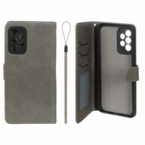 کیف موبایل مگنتی درجه یک داخل خز MNC Plus مدل Samsung Galaxy A52 / A52s - خاکستری