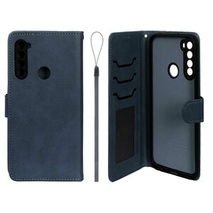 کیف موبایل مگنتی درجه یک داخل خز MNC Plus مدل Xiaomi Redmi Note 8 - سرمه ای