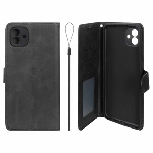 کیف موبایل مگنتی درجه یک داخل خز MNC Plus مدل Samsung Galaxy A04 / M13 5G - مشکی