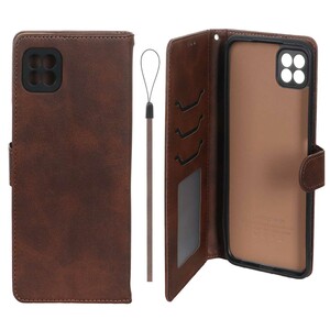 کیف موبایل مگنتی درجه یک داخل خز MNC Plus مدل Samsung Galaxy A22 5G - قهوه ای