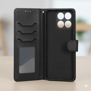 کیف موبایل مگنتی درجه یک داخل خز MNC Plus مدل Xiaomi Redmi Note 8 - قهوه ای