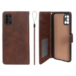 کیف موبایل مگنتی درجه یک داخل خز MNC Plus مدل Samsung Galaxy A31 - قهوه ای