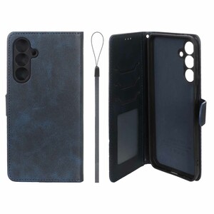 کیف موبایل مگنتی درجه یک داخل خز MNC Plus مدل Samsung Galaxy A16 - سرمه ای