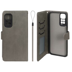 کیف موبایل مگنتی درجه یک داخل خز MNC Plus مدل Xiaomi Redmi Note 11 4G / Redmi Note 11S - خاکستری