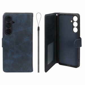 کیف موبایل مگنتی درجه یک داخل خز MNC Plus مدل Samsung Galaxy S24 FE - سرمه ای