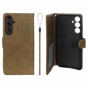 کیف موبایل مگنتی درجه یک داخل خز MNC Plus مدل Samsung Galaxy S24 FE - سبز زیتونی