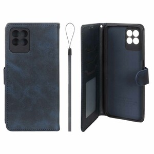 کیف موبایل مگنتی درجه یک داخل خز MNC Plus مدل Realme Narzo 50 - سرمه ای