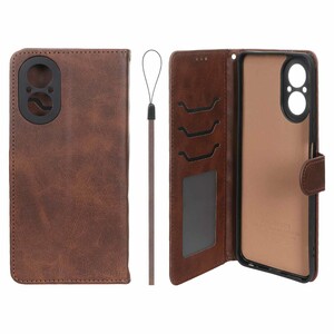 کیف موبایل مگنتی درجه یک داخل خز MNC Plus مدل Realme C67 4G  - قهوه ای