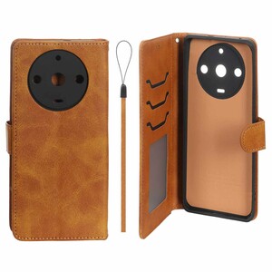 کیف موبایل مگنتی درجه یک داخل خز MNC Plus مدل Realme 11 Pro Plus - عسلی