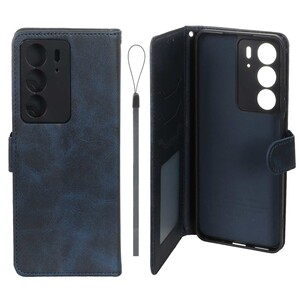 کیف موبایل مگنتی درجه یک داخل خز MNC Plus مدل Realme C75 - سرمه ای