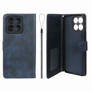 کیف موبایل مگنتی درجه یک داخل خز MNC Plus مدل Honor X7c - سرمه ای