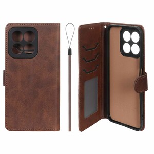 کیف موبایل مگنتی درجه یک داخل خز MNC Plus مدل Honor X8c - قهوه ای