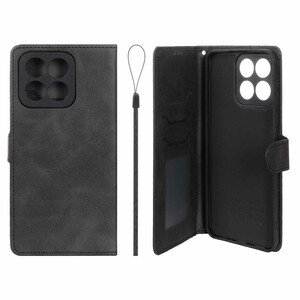 کیف موبایل مگنتی درجه یک داخل خز MNC Plus مدل Honor X7c - مشکی