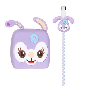 ست سیلیکونی عروسکی محافظ کابل و شارژر شیائومی 120 وات - طرح 56