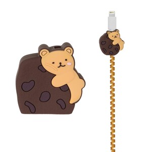 ست سیلیکونی عروسکی محافظ کابل و شارژر شیائومی 67 وات - طرح 34