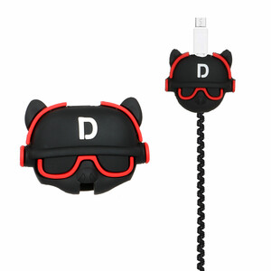 ست سیلیکونی عروسکی محافظ کابل و شارژر سامسونگ 25 وات 3 پین - طرح 3