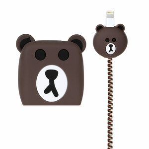 ست سیلیکونی عروسکی محافظ کابل و شارژر شیائومی 67 وات - طرح 25